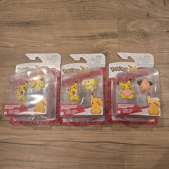 Pokemon Other - ✨ RARE Pokemon Valentine’s 2026 Battle Figure Pack - FULL SET OF 3 ✨